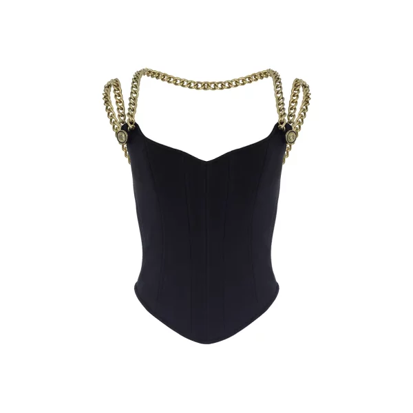 CHAIN CORSET WITH VINTAGE DETAIL
