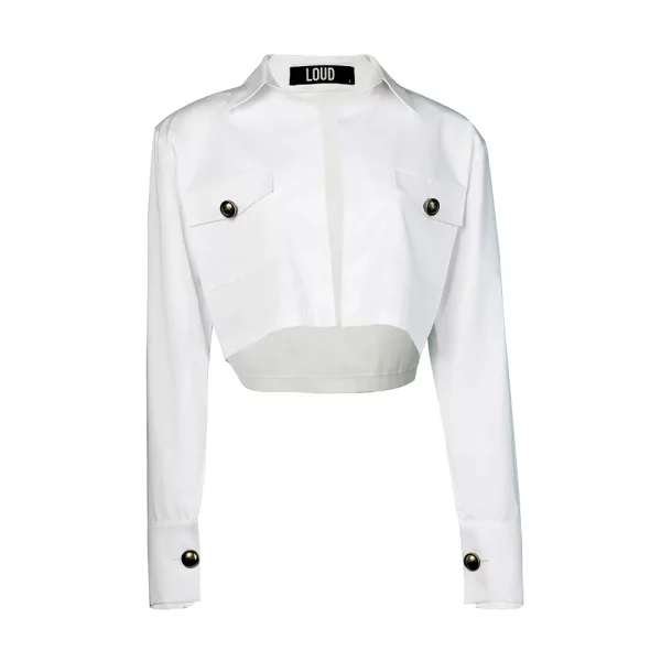 LOUD CROPPED SHIRT JACKET
